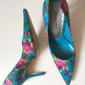 BCBGirls Flowered Pumps